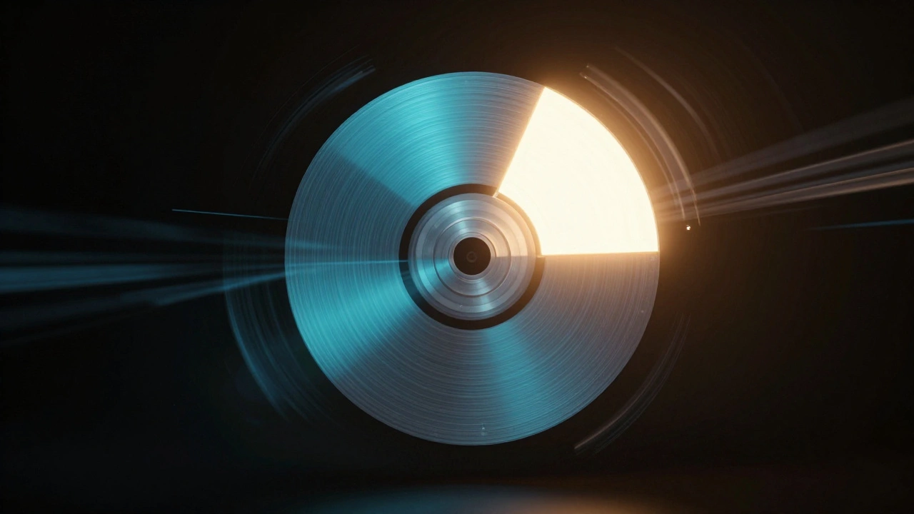 Abstract graphic illustrating shutter angle and natural motion blur mechanics.