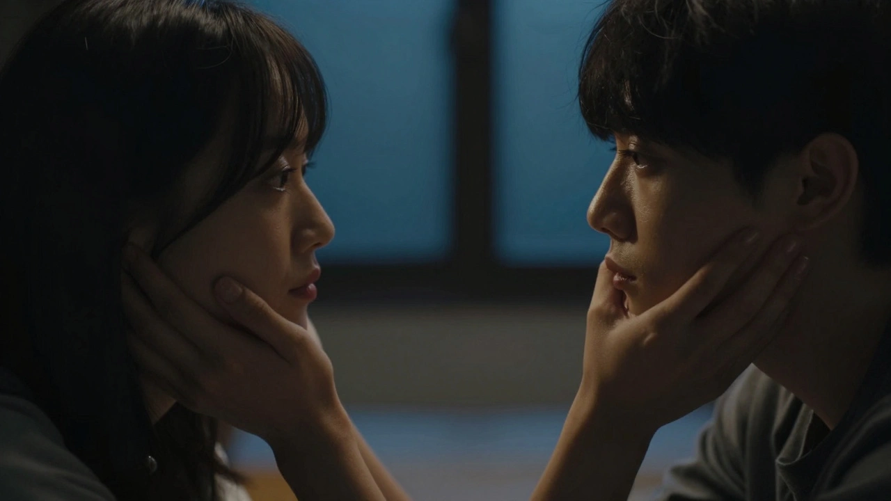Intimate close-up highlighting emotion and character