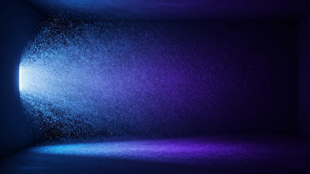 Abstract representation of clean signal vs digital noise in low light