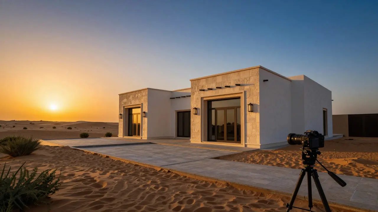 Exterior Lighting for Real Estate: Mastering Golden Hour and Blue Hour