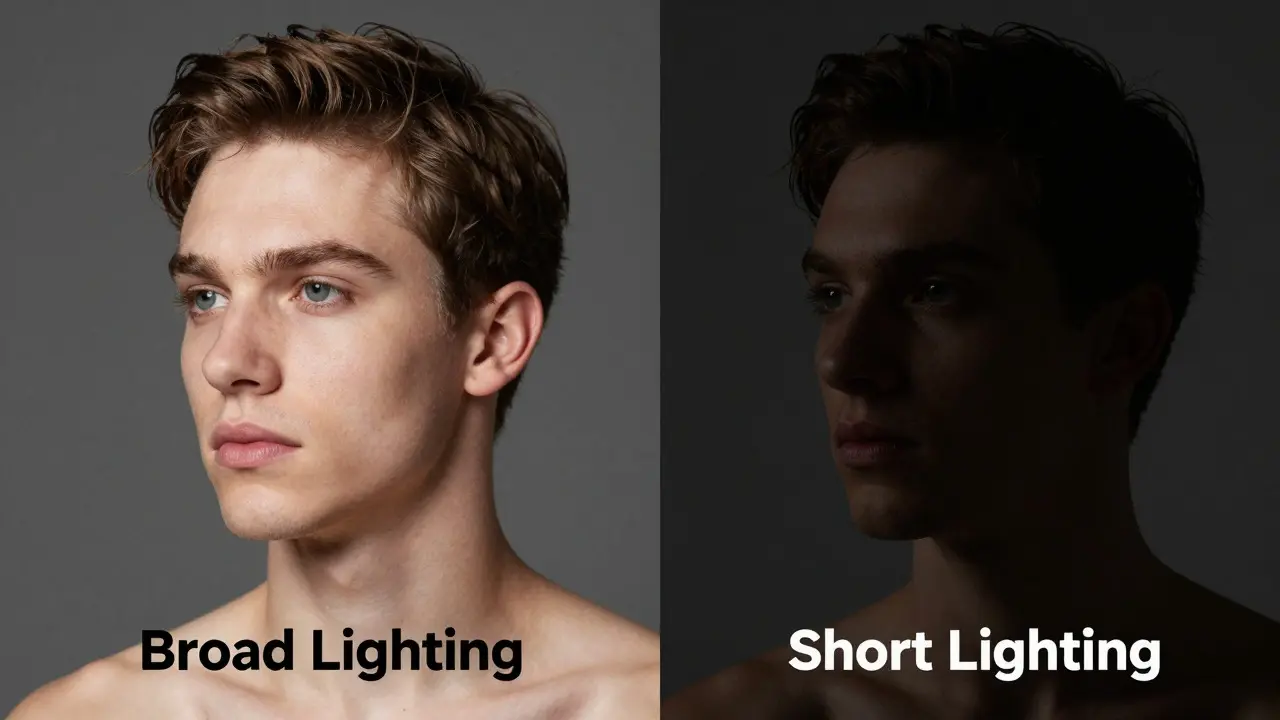 Short vs. Broad Lighting: Face-Slimming Portrait Techniques