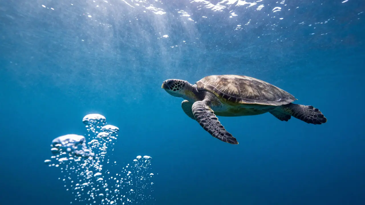 Underwater Composition: Mastering Foreground Subjects in Blue Water