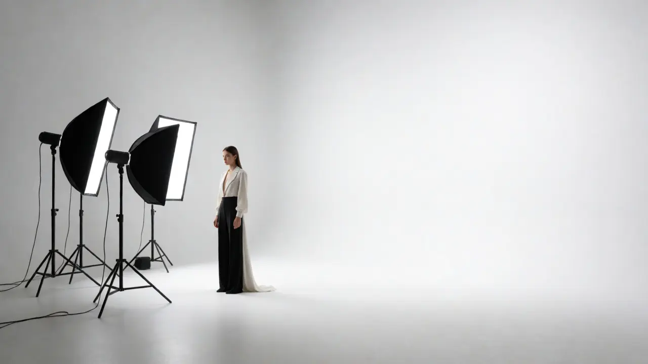 Studio Fashion Photography: Mastering Seamless Backgrounds and Set Design