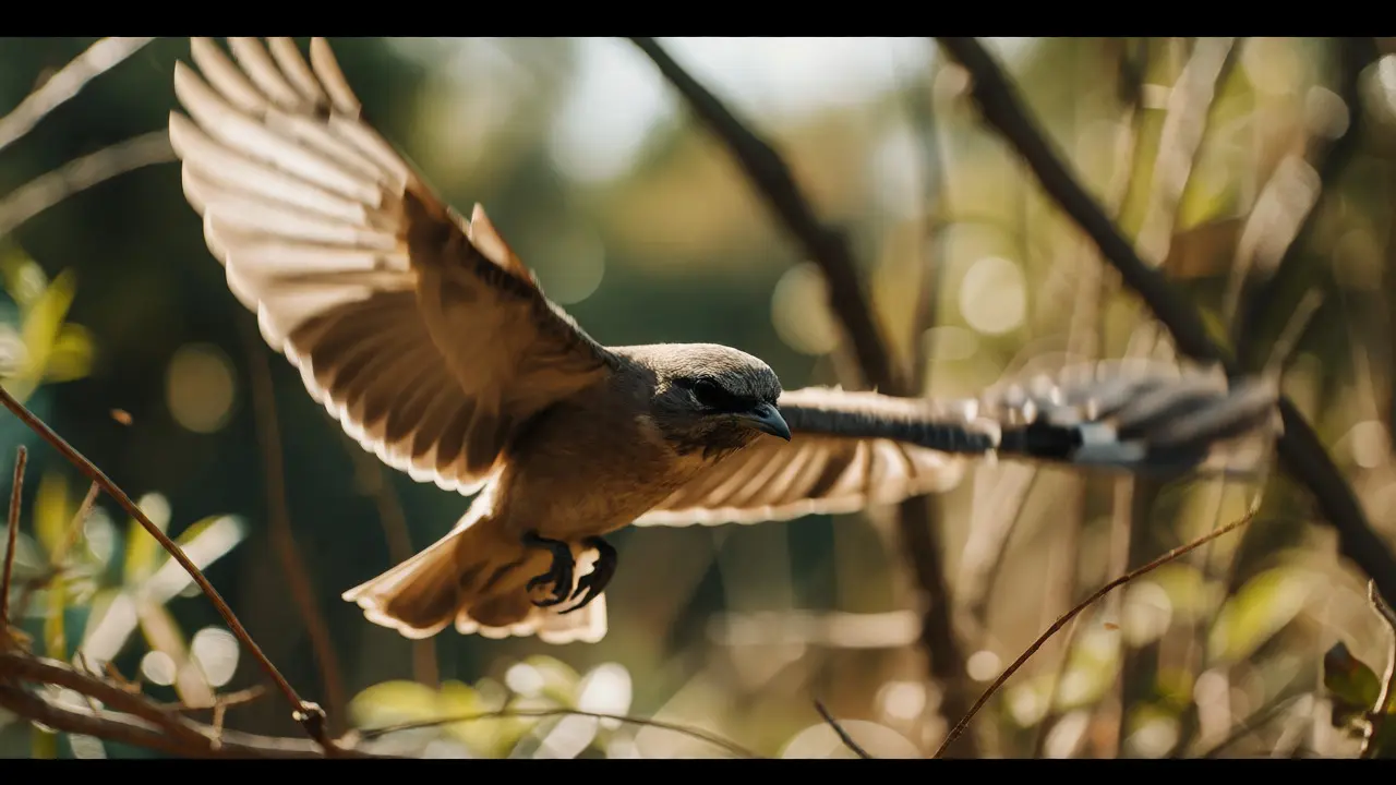 Wildlife photographer tracking a bird in flight using continuous autofocus against a busy background.