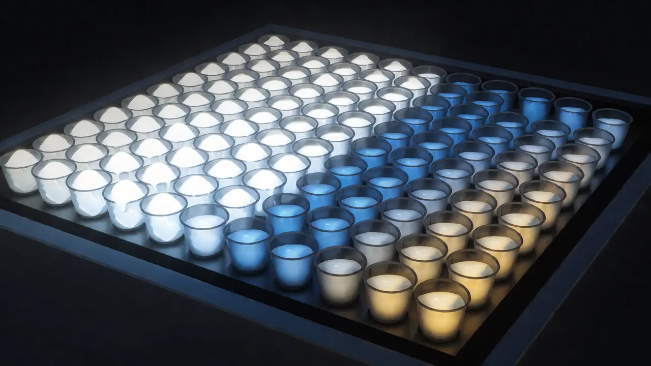 Conceptual visualization of sensor buckets capturing light levels