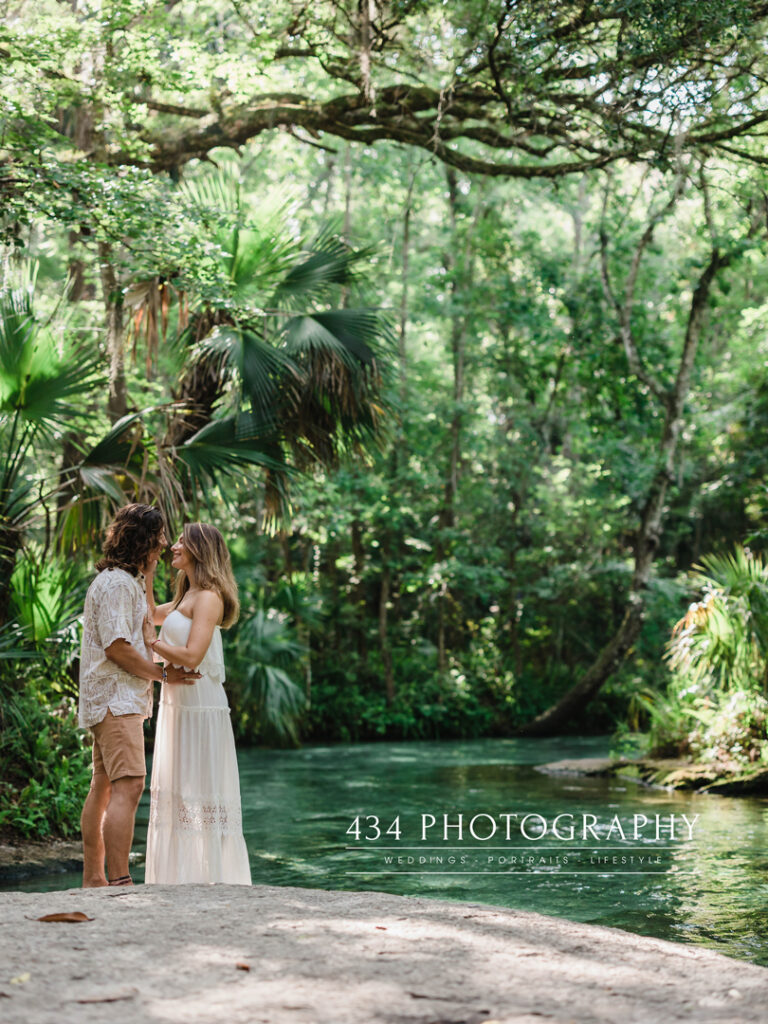 a couples session at rock springs in apopka, fl