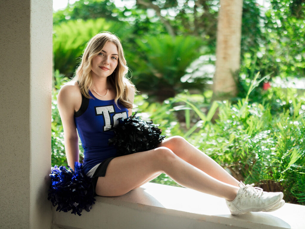 cheerleader senior portrait